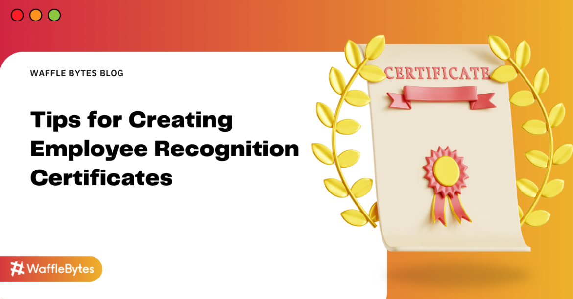 employee recognition certificate.